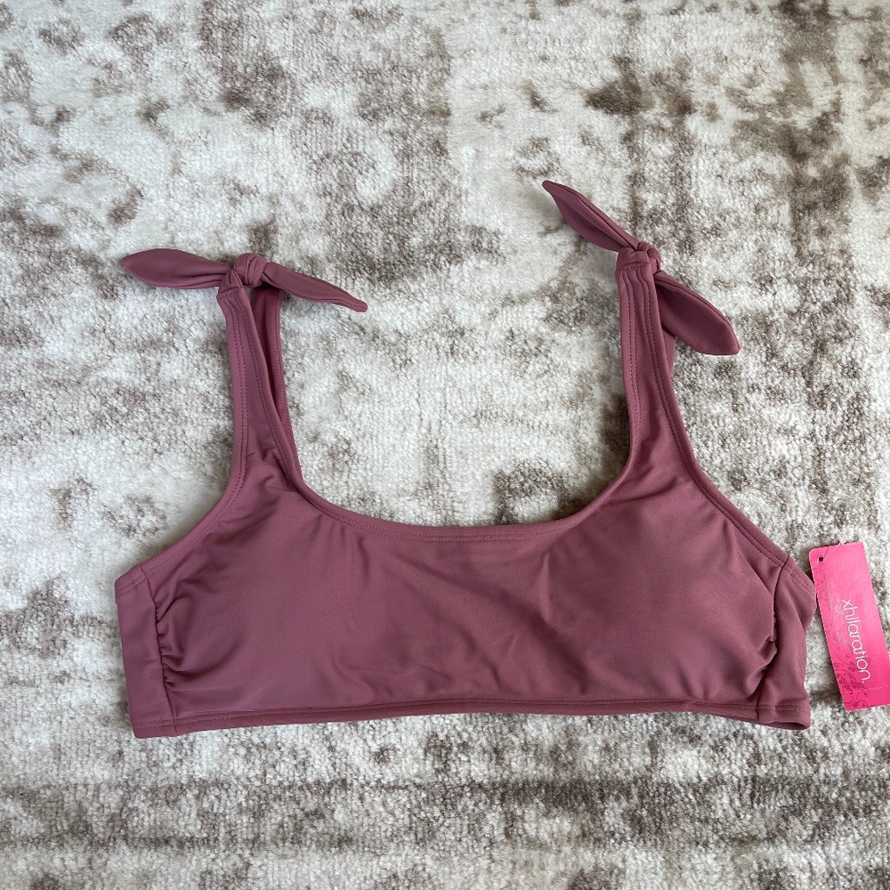 Xhilaration Purple Dusk Bikini Swim Top Sz L‎ NWT